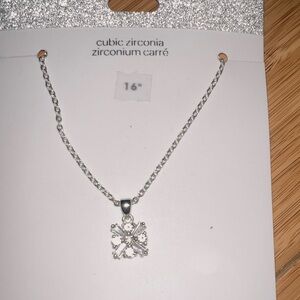 Women's necklace cz stone new the icing
